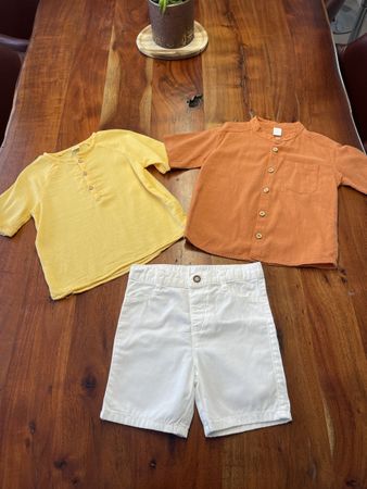 Sommer Set Shorts & 2 Shirts Grösse 98/104