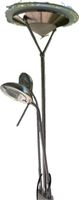 Stehleuchte mit 2 Spots Metall Glas gebraucht