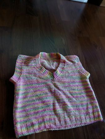 Handgestrickte Weste