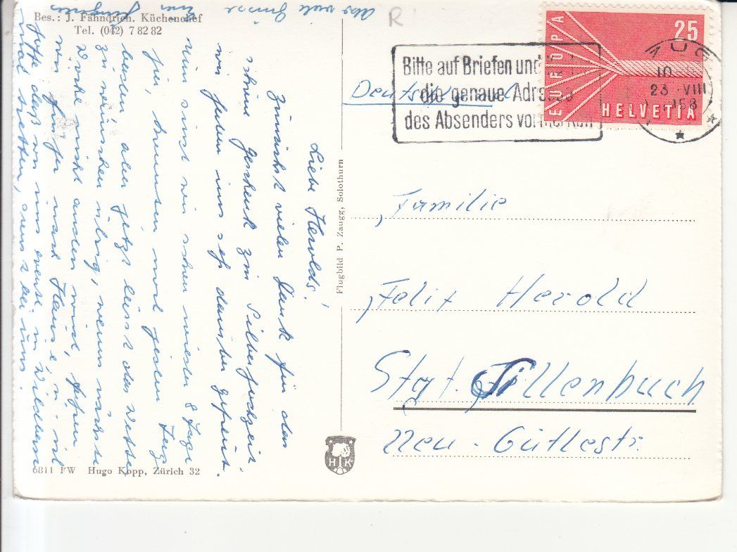 Cartoline postali: Lothenbach Seehotel – Usato da Bürglen TG venduto da StampGraf 1