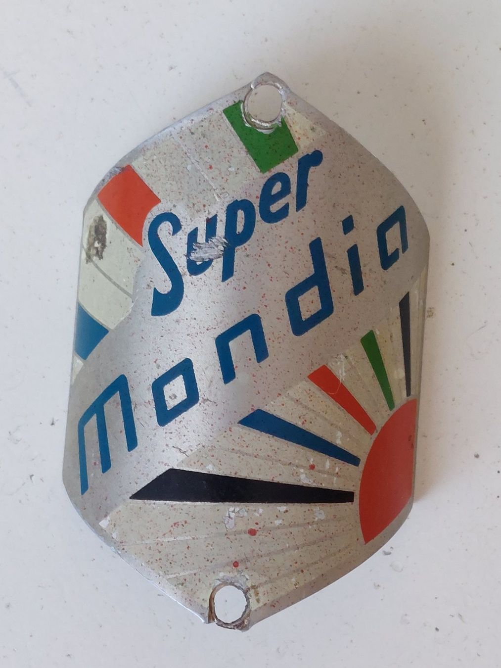 Mondia Mofa-Ersatzteile: Steuerkopfschild Emblem Velo Super Mondia und Zürich Mofa – Gebraucht aus Schenkon von Elbarto007 2