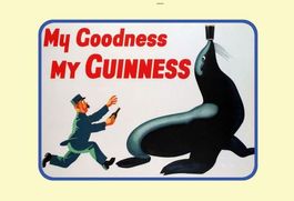 Blechschild-GUINNESS-MY GOODNESS-POLIZIST MIT SEELÖWE