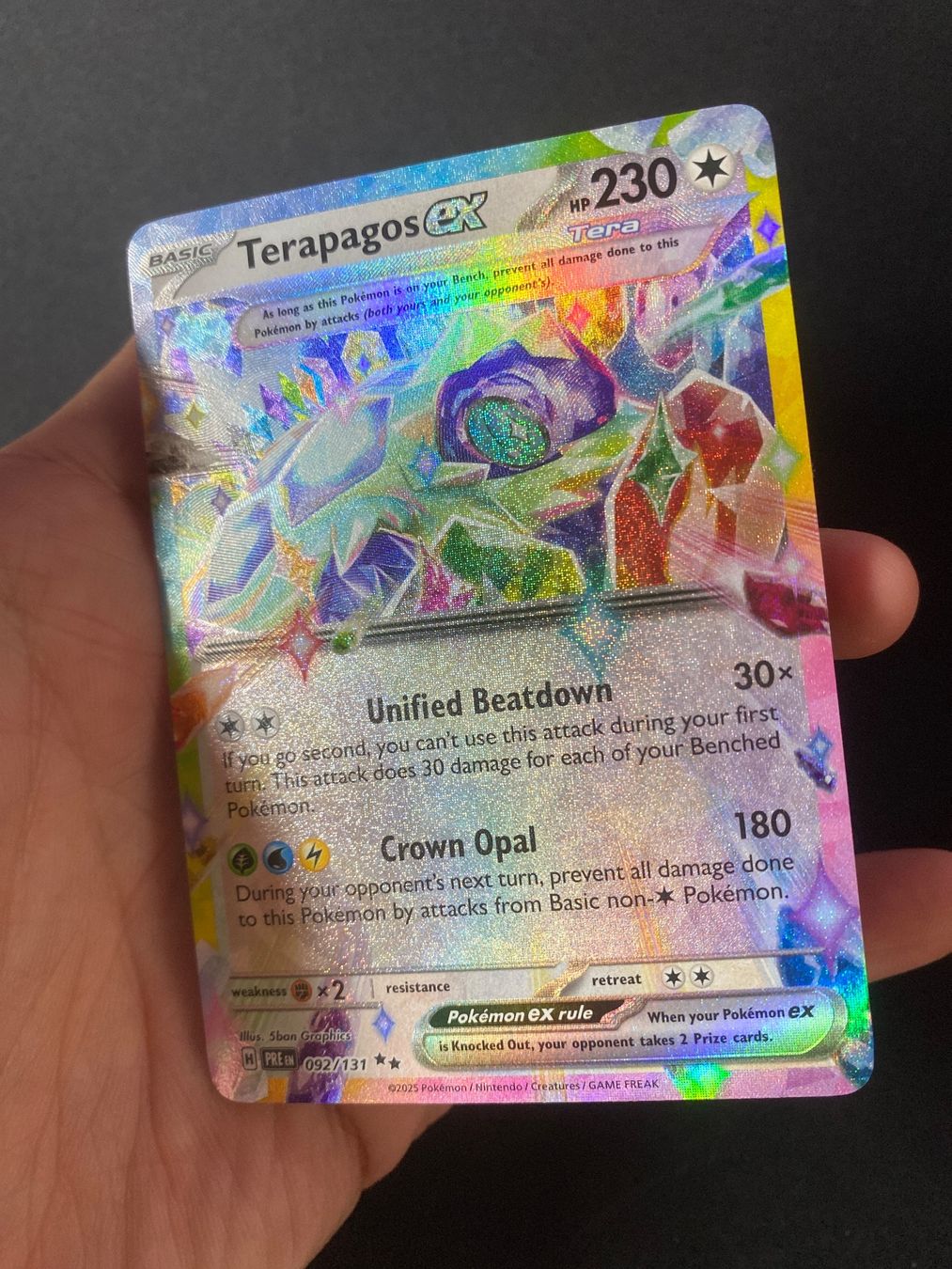 Pokémon Carte collezionabili: Terapagos ex 92 - Double Rare - Prismatic Evolutions - EN – Nuovo (secondo la descrizione) da Hausen AG venduto da Shrade 1