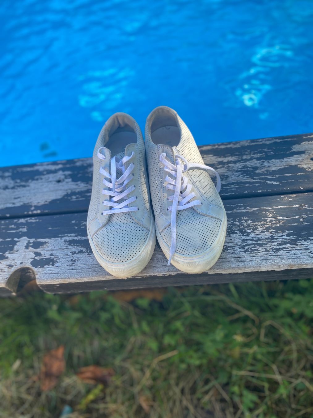 Scarpe da uomo: weisse Ledersneaker – Usato da Tesserete venduto da kerstin020 2