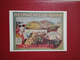 Plakatkarte Affiche Interlaken Heimwehfluh Bahn (87)