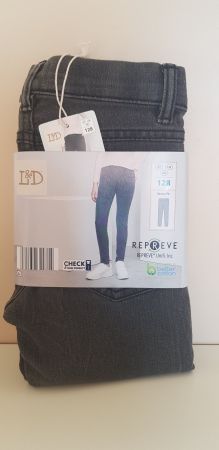 L&D Jeggins, grau,  Gr. 128, Skinny Fit,