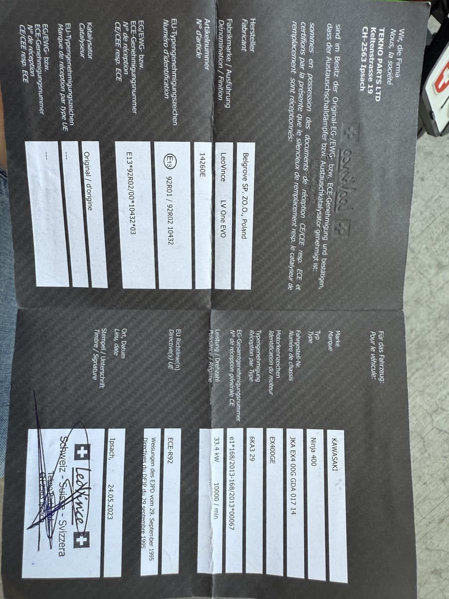 Kawasaki Strada: Kawasaki Ninja 400 – Usato da Rickenbach ZH venduto da dza_fvg8 5