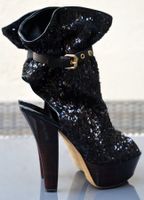 Boots / bottes Louis Vuitton Runway Peep Toe .38