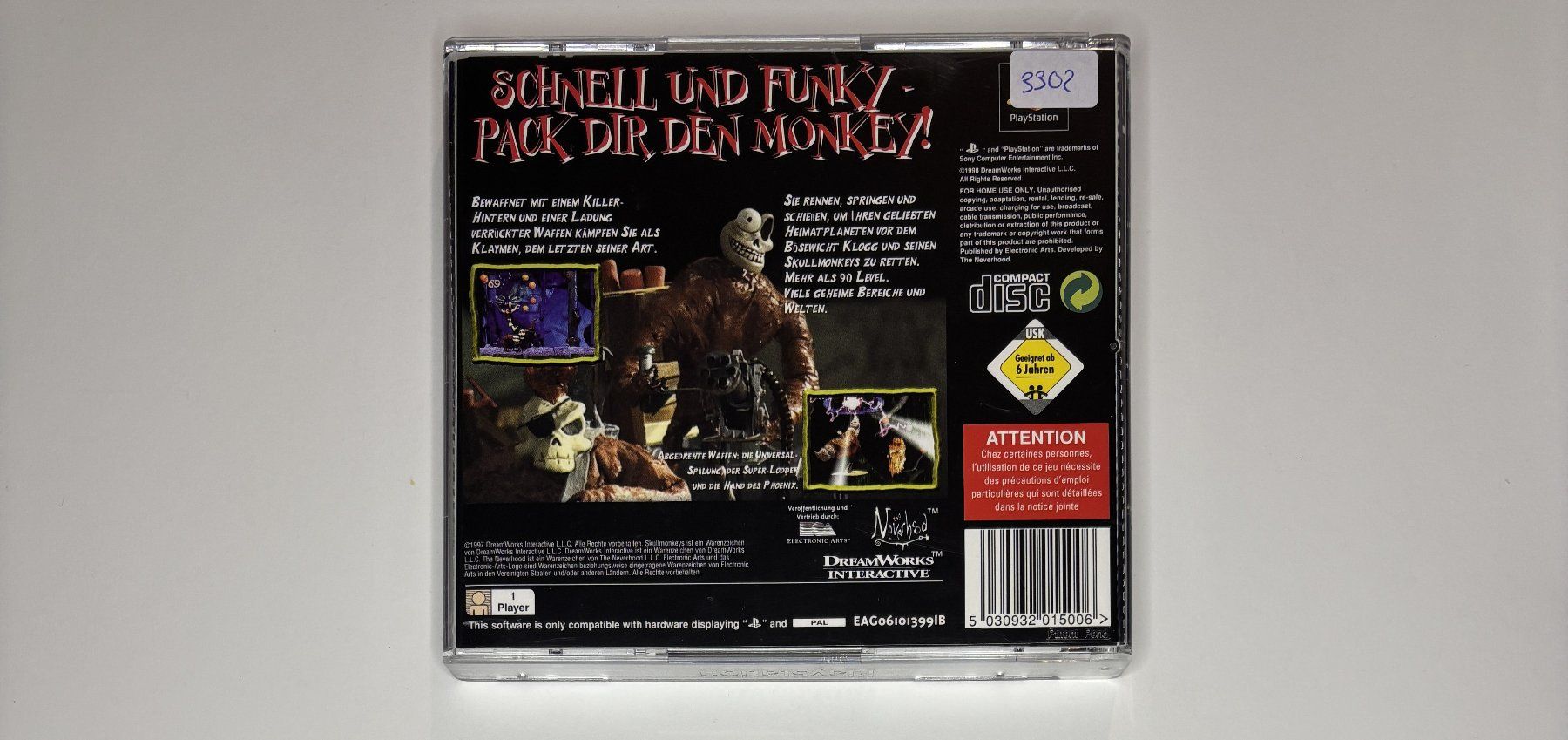 Sony Giochi: PS1 - Skullmonkeys – Usato da Allschwil venduto da Bullach 2