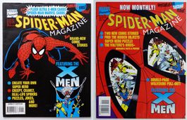 SPIDER-MAN MAGAZINE 1-2 WITH TRADING CARDS MARVEL 1994