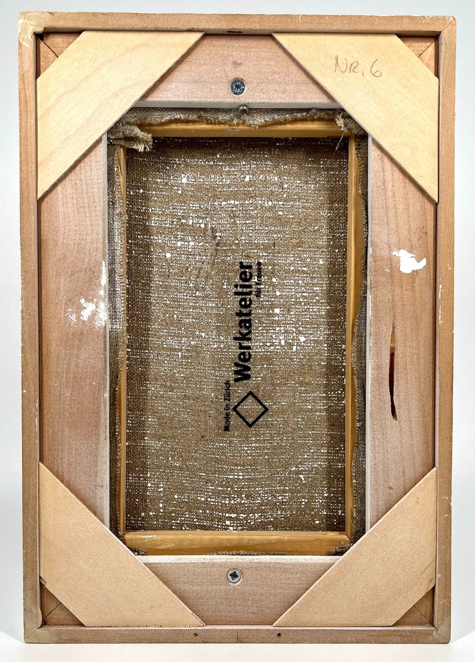 Dipinti: Gemälde: Blaue Inspiration Eitempera auf Leinwand – Usato da Häusernmoos venduto da Galerie23 6