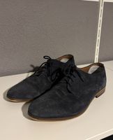 Herrenschuhe Wildleder dunkelblau Grösse 42 gebraucht