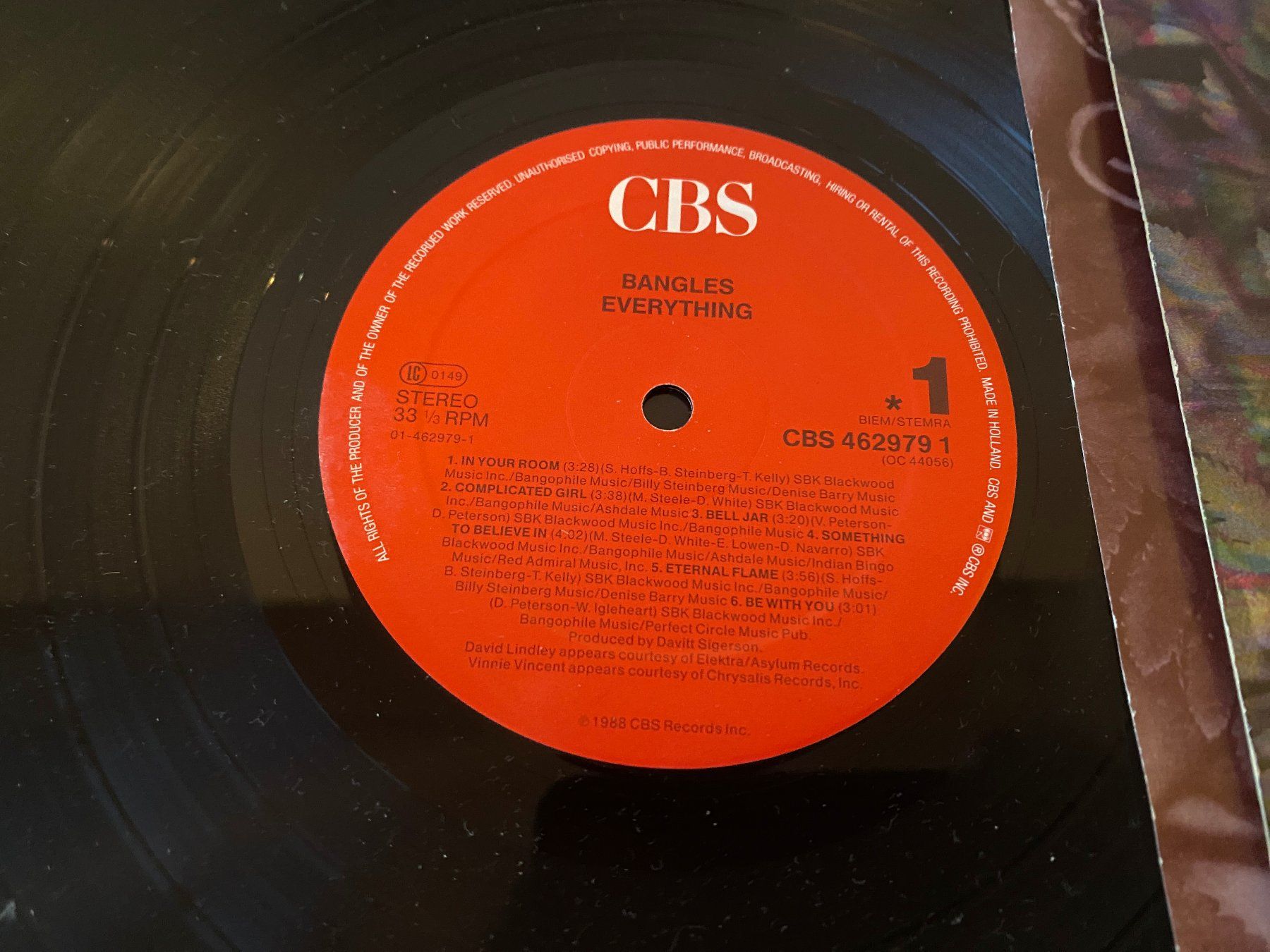 Schallplatten: Vinyl: The Bangles – Everything (1988) – Gebraucht aus Lengnau BE von riodac 3