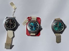 3x Vintage Vostok „Komandirskie“ Sammleruhren – fabrikneu