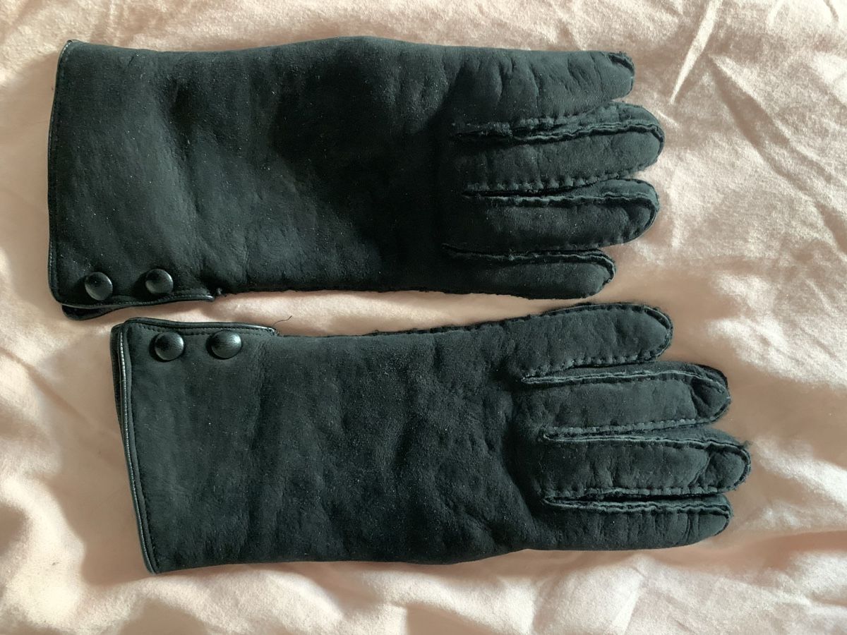 Guanti & manicotti: Lammfell handschuhe schwarz – Usato da Zürich venduto da Nikuska32