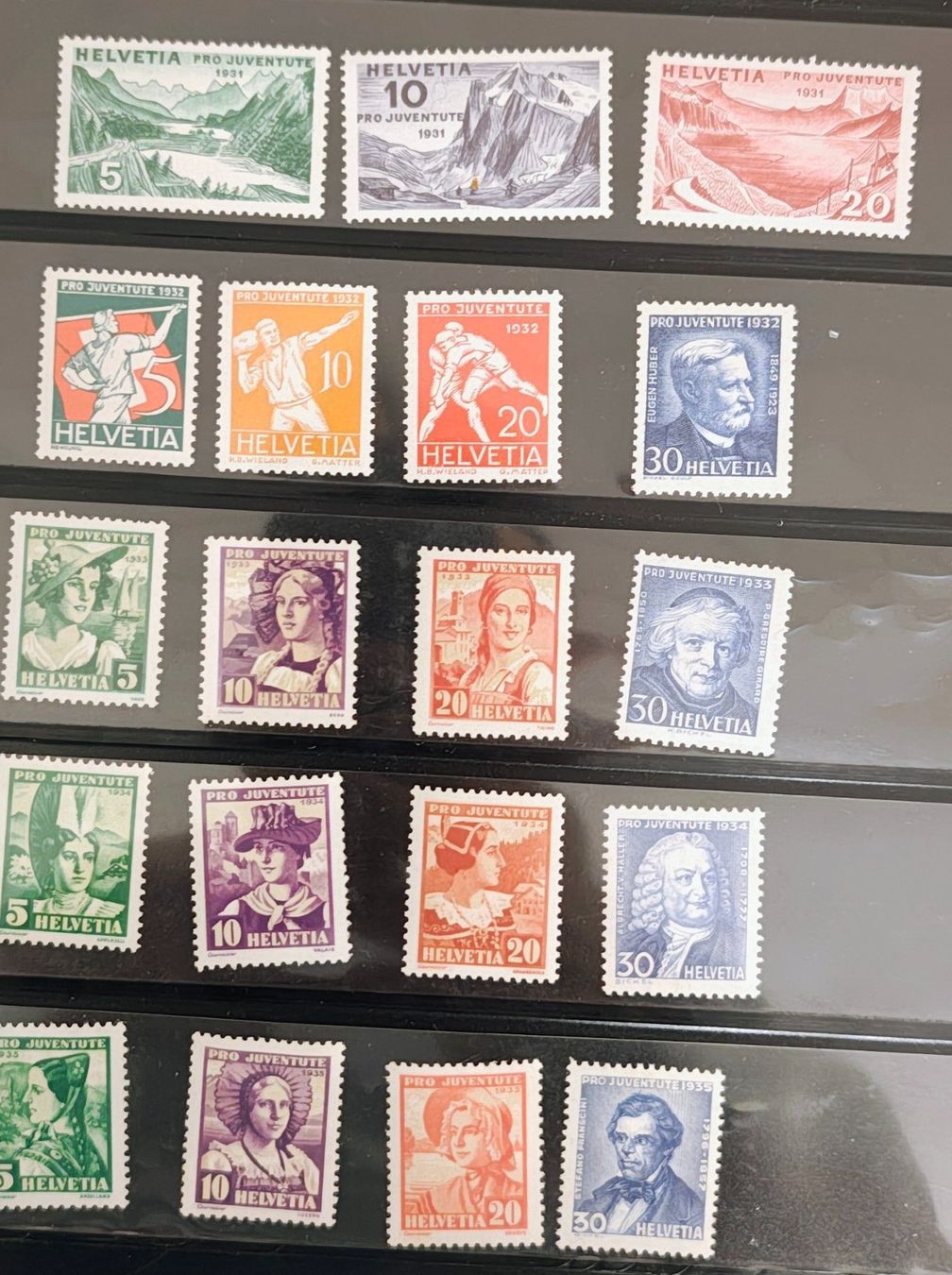 Alle Briefmarken: 1931 - 49 PJ Pro Juventute postfrisch ** – Neu (gemäss Beschreibung) aus Courgevaux von nih789