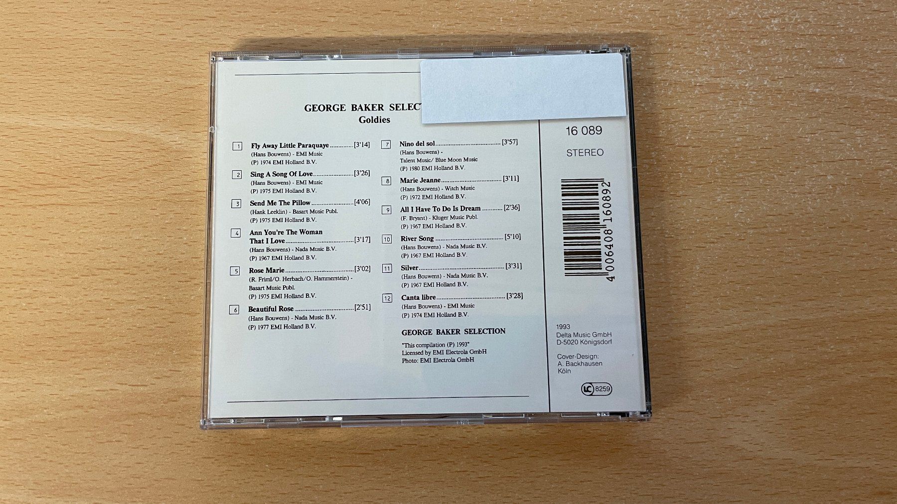CD: George Baker Selection - Goldies - ok – Usato da Glattfelden venduto da cybermaxx 1