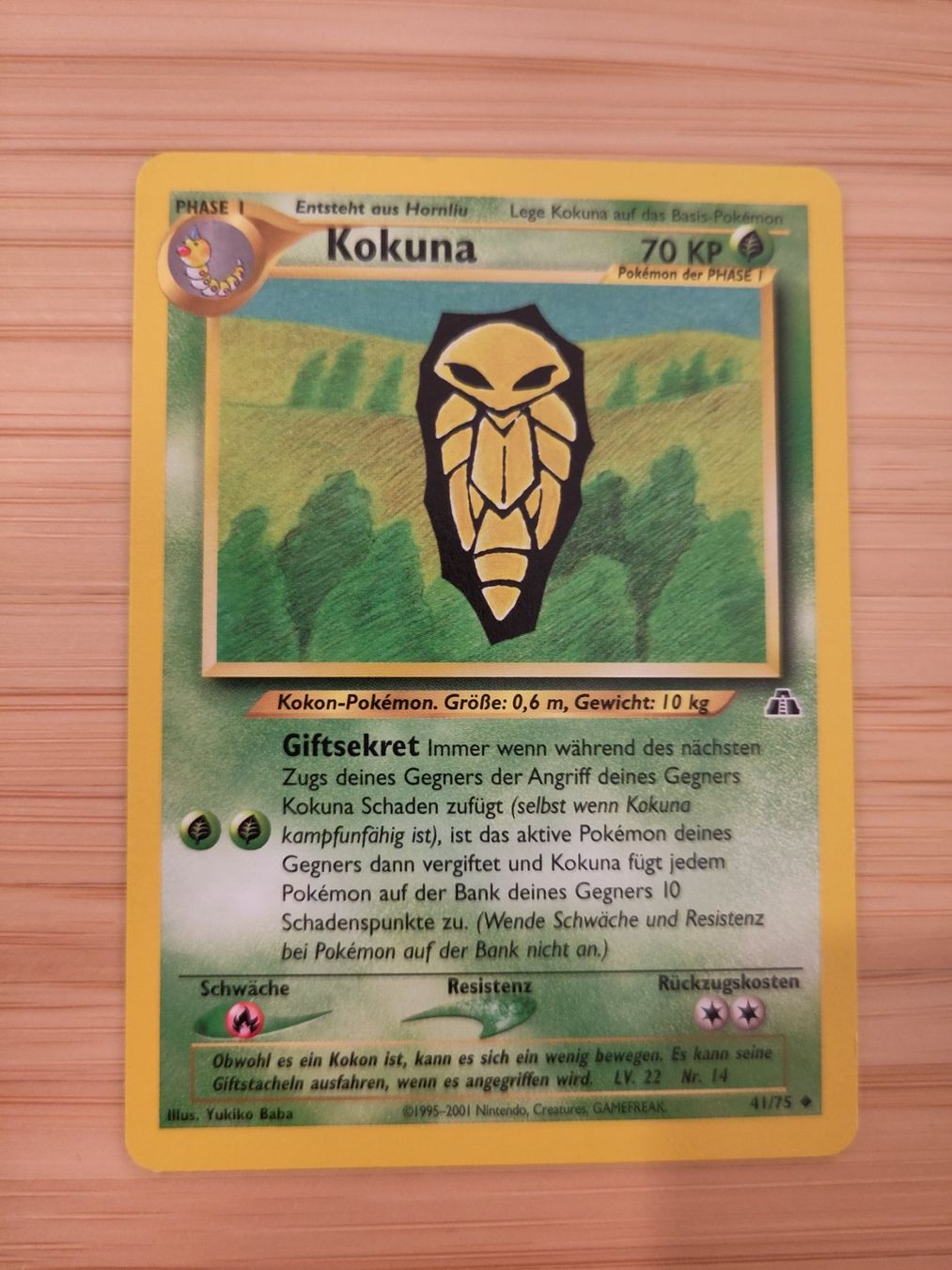 Pokémon Sammelbilder & Trading cards: Neo Discovery Kokuna 41/75 - DE – Gebraucht aus Bern von