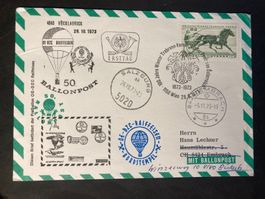 Österreich 1973 50.Ballonpost DE-DZC-RAIFFEISEN Salzburg CH