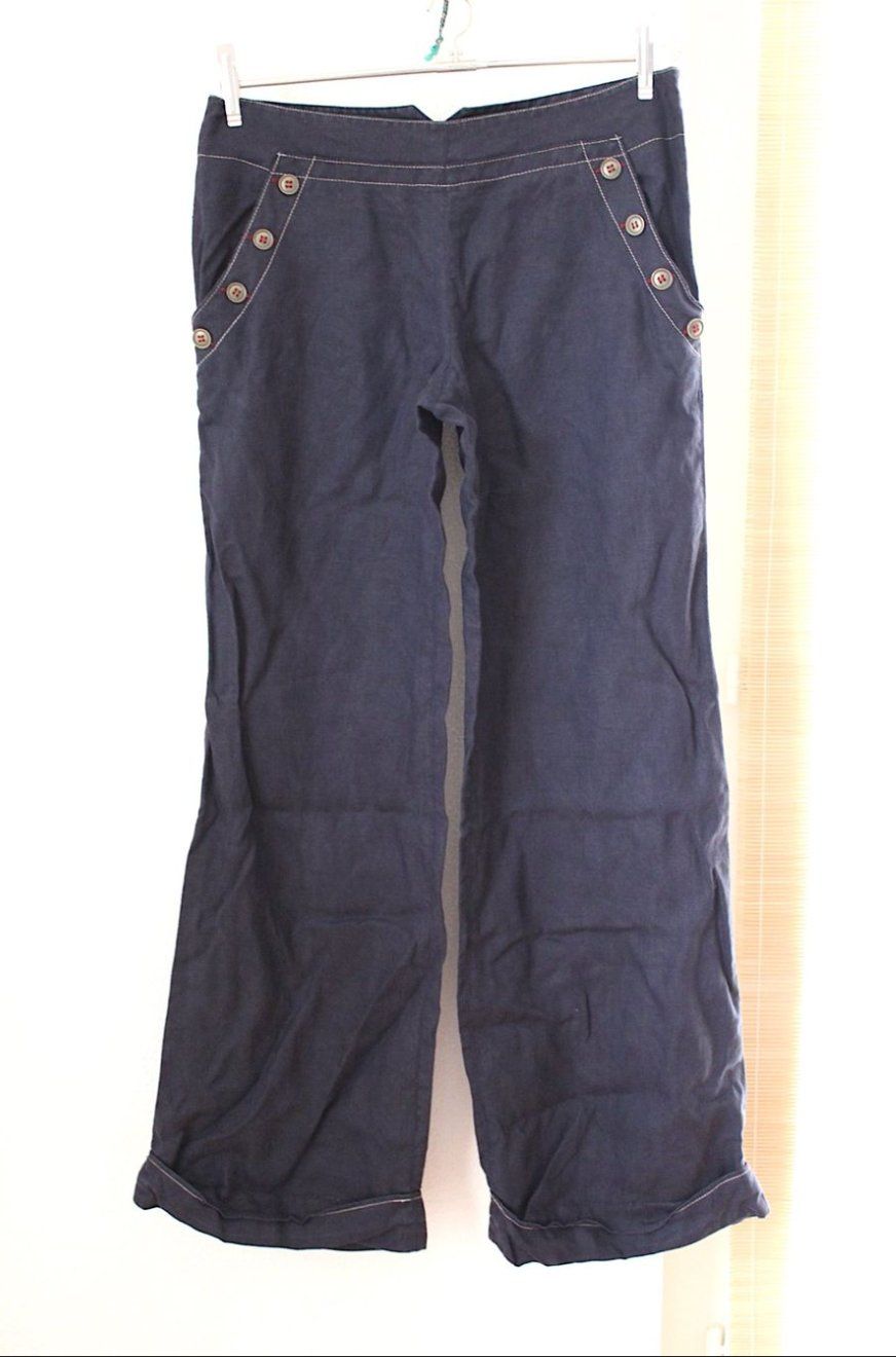 Pantaloni: Damen Hose, vermutlich Leine ? ev. Gr. M/L – Usato da Locarno venduto da madame-tus-sauds 2
