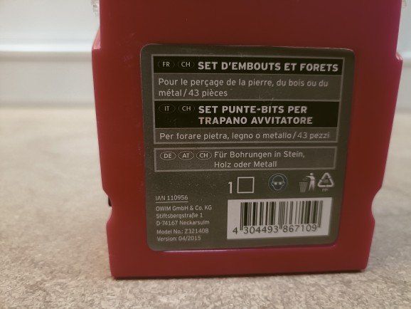 Kit bricolage: Powerfix Bit-/Bohrer-Set, 43-teilig, neuwertig, Top! – Nuovo e nell'imballaggio originale da Hombrechtikon venduto da Unser_Hofer 3