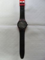 Swatch Sistem 51 Automatik-Herrenarmbanduhr Rot/schwarz