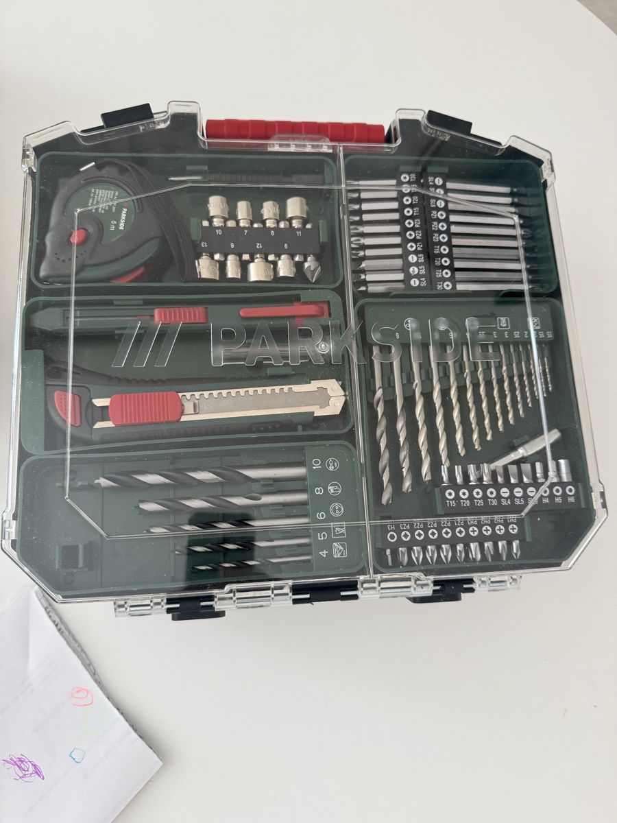 Parkside Trapani: Perceuse sans fil PARKSIDE avec set d'accessoires boitier – Nuovo e nell'imballaggio originale da Genève venduto da Msrf 2