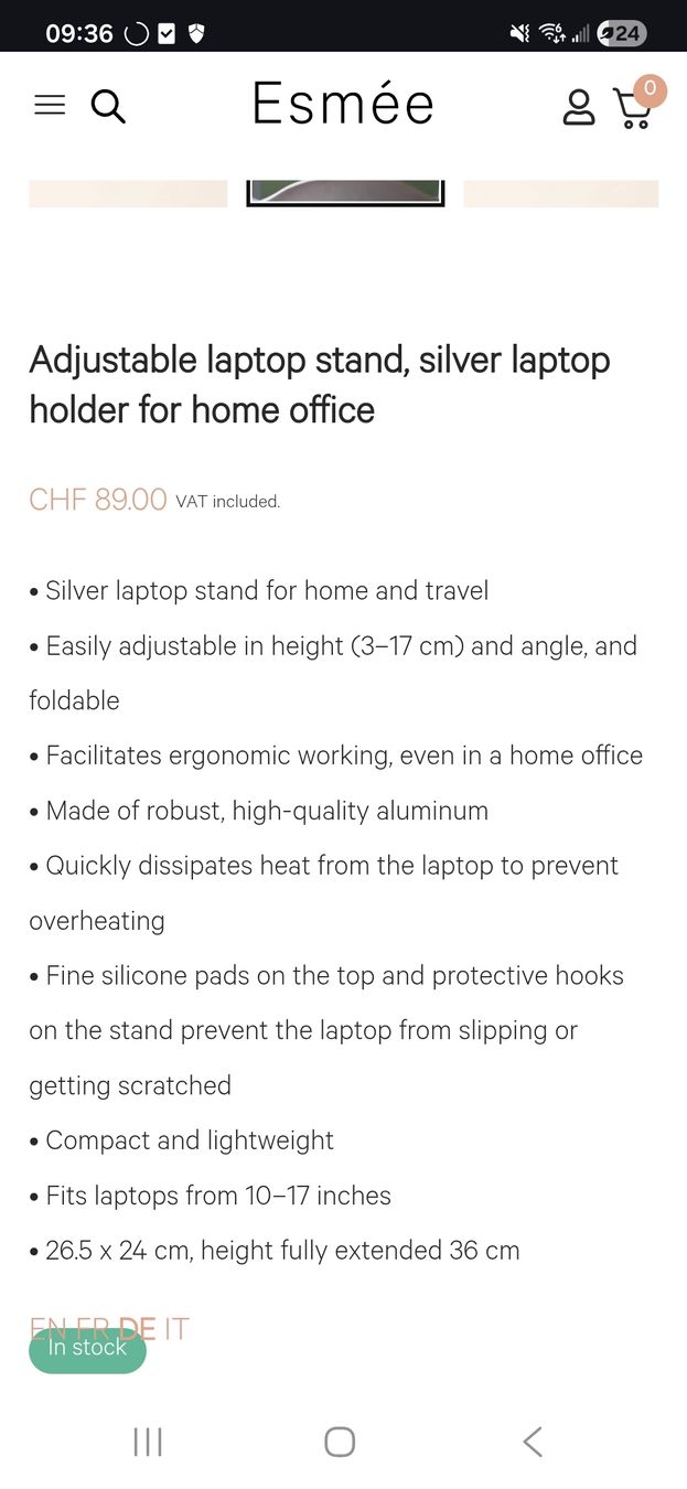 Racks & Cavalletti: Esmée Laptop Stand – Usato da La Neuveville venduto da Gary.T 3