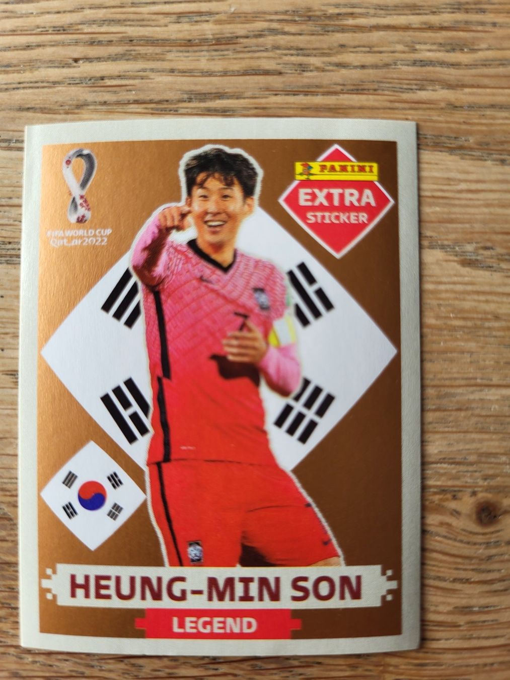 Panini Sammelbilder & Trading cards: Extra Sticker von der WM 22. Heung-Min Son – Gebraucht aus Koppigen von Jsimsala
