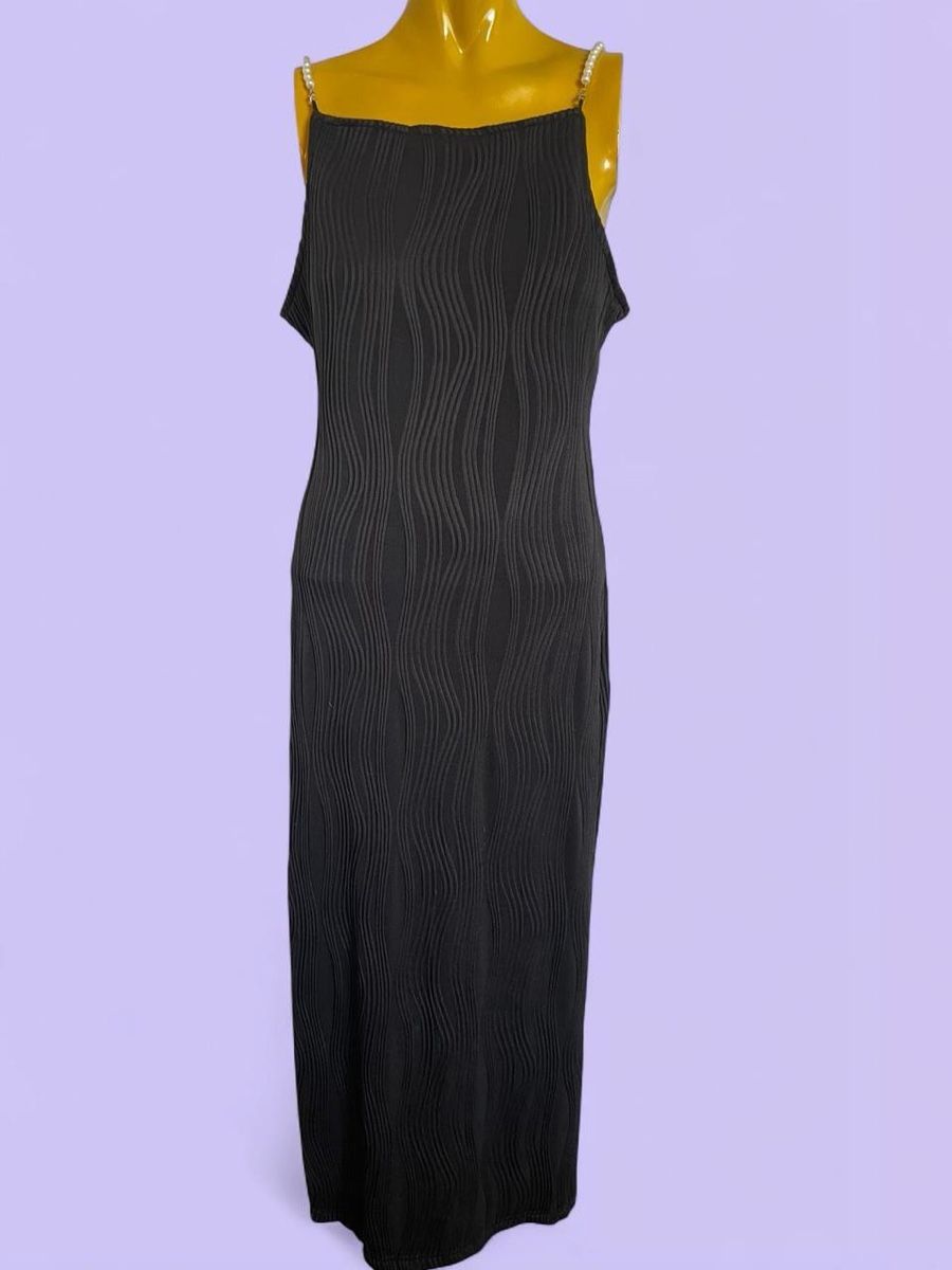 Vestiti: Robe noire bretelle perlée, Taille M – Usato da Troinex venduto da Irisglo