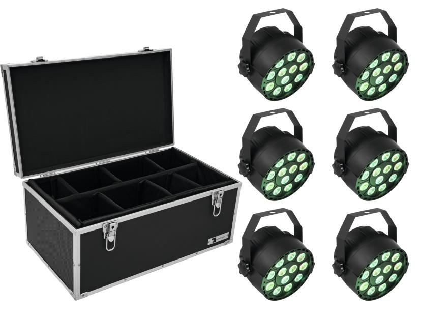 Illuminazione & Effetti luce: EUROLITE Set 6x LED PARty TCL Spot+Case – Nuovo e nell'imballaggio originale da Däniken SO venduto da Profog1