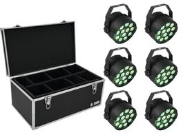EUROLITE Set 6x LED PARty TCL Spot+Case