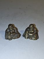 Kleiner Buddha aus Messing, 2 Stk, Deko Rarität. (nov465)