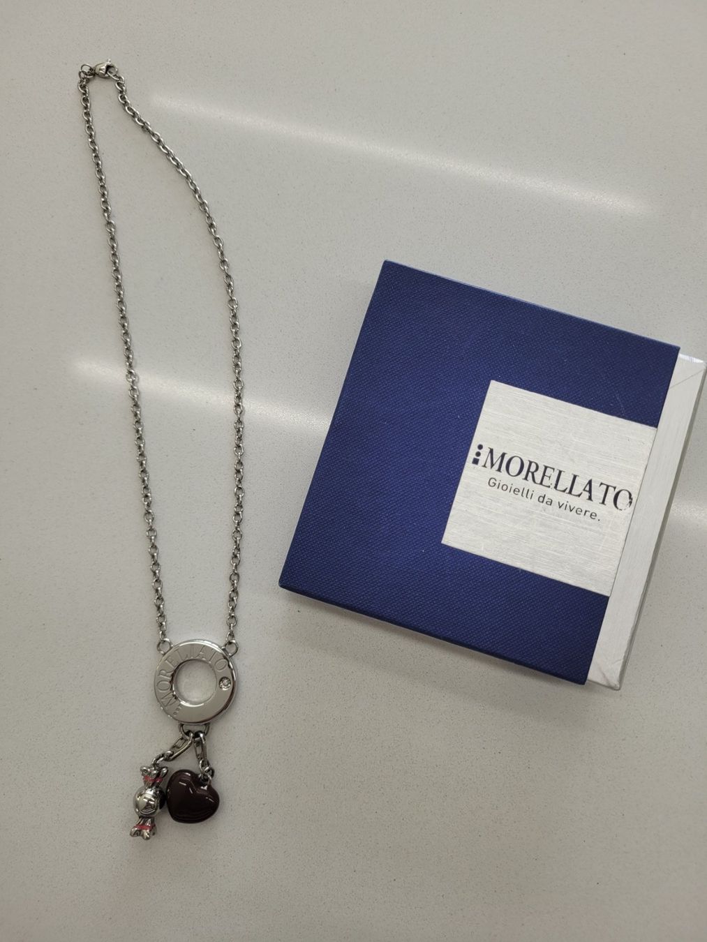 Sonstiger Schmuck: Morellato Silber halskette + Ring collier kawaii – Neu (gemäss Beschreibung) aus Pambio-Noranco von Chiara81 2