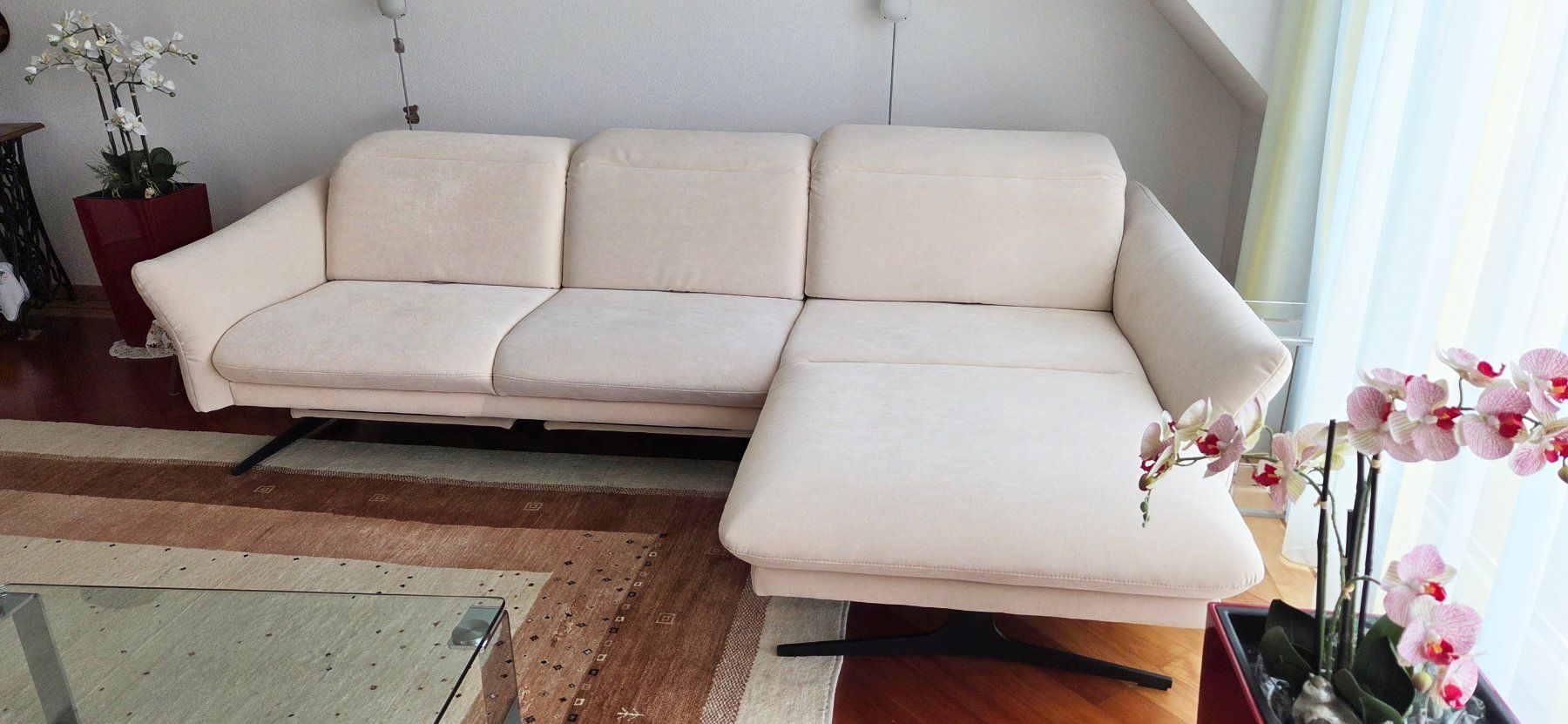 Himolla Sofas: Polstergarnitur Himolla 1808 Farbe natur – Neuf (Voir description) à Dübendorf par Wombatz 1