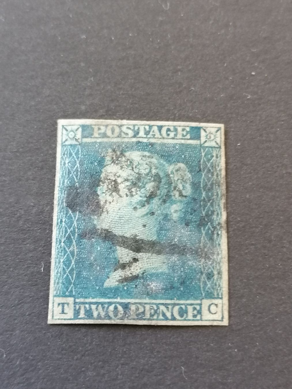 Tutti i francobolli: Two pence blue 1841, Platte 3 – Usato da Happerswil venduto da tschergi
