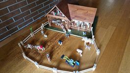 Bauernhof Stall mit Tieren