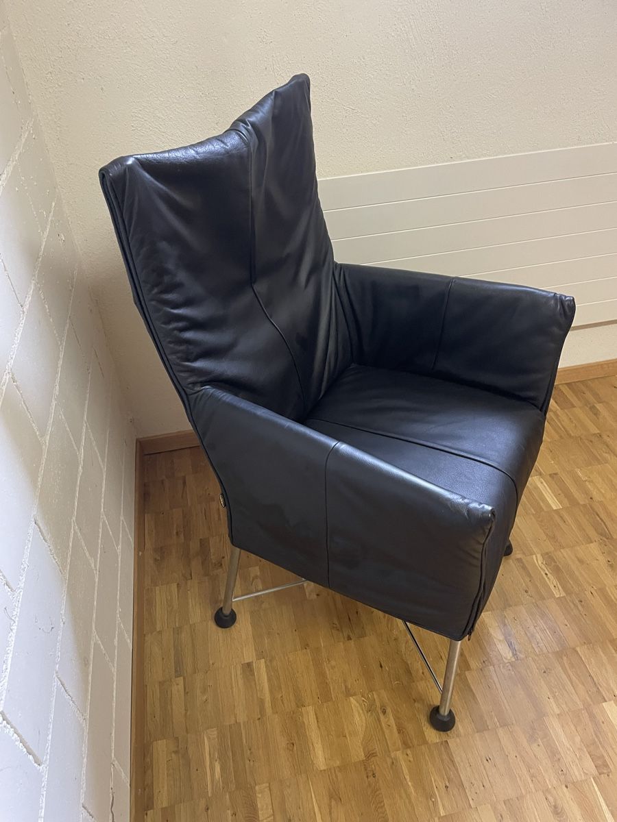 Stühle: Designer Leder Sessel Chrom Schwarz Stuhl – Gebraucht aus Bülach von blanikwhatelse 2