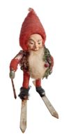 Figur antik Watte Zwerg Weihnachten