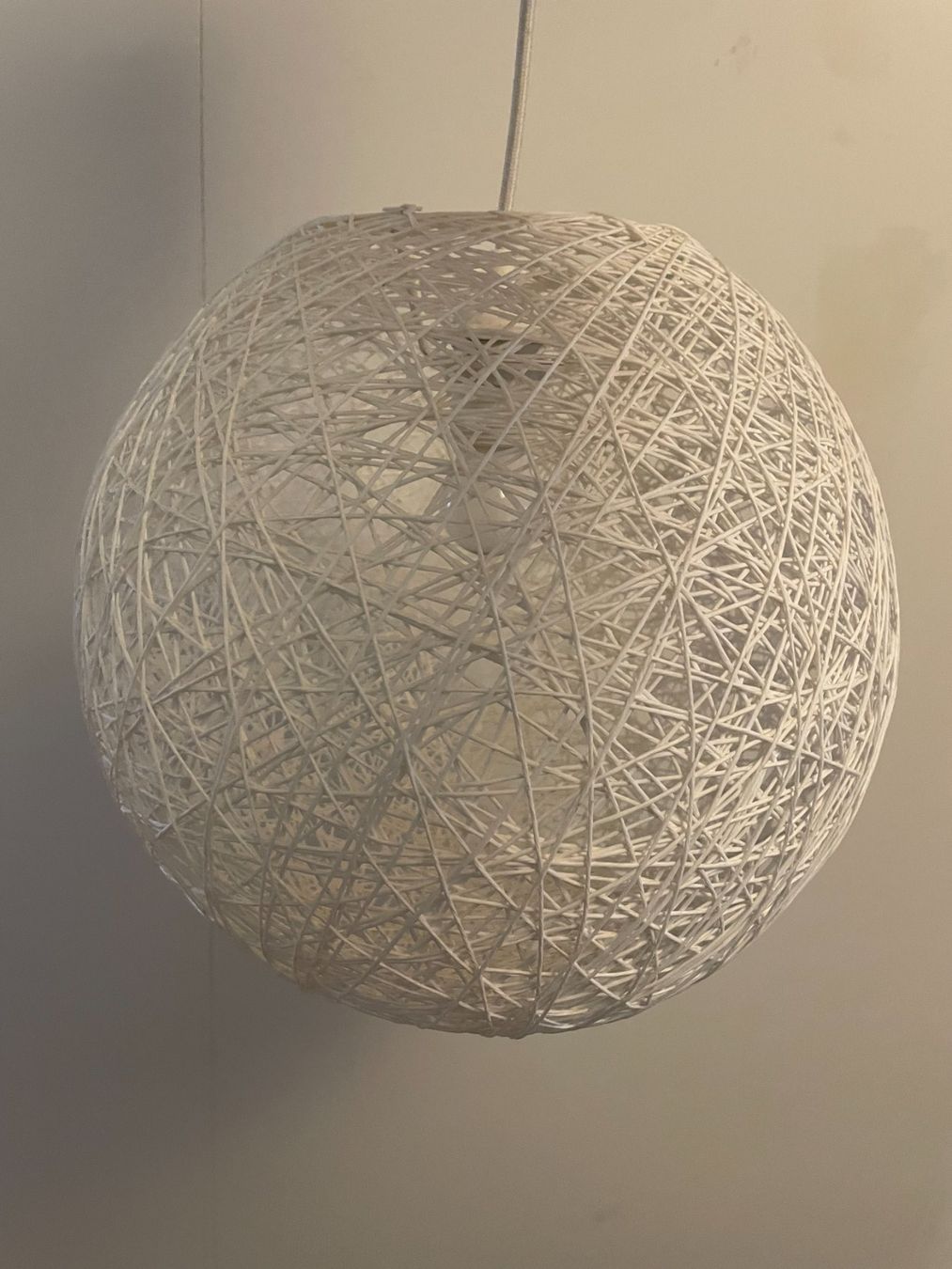 Lampadari & plafoniere: Rustikale Pendelleuchte weiss - 35cm – Usato da Wabern venduto da carciofo