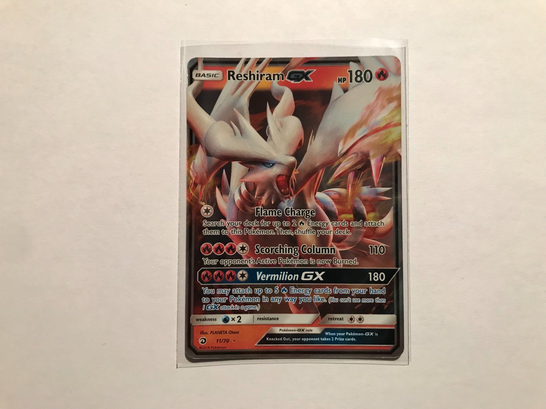 Pokémon Carte collezionabili: Reshiram GX Dragon Majesty EN – Usato da Hagendorn venduto da Pokecollectorch