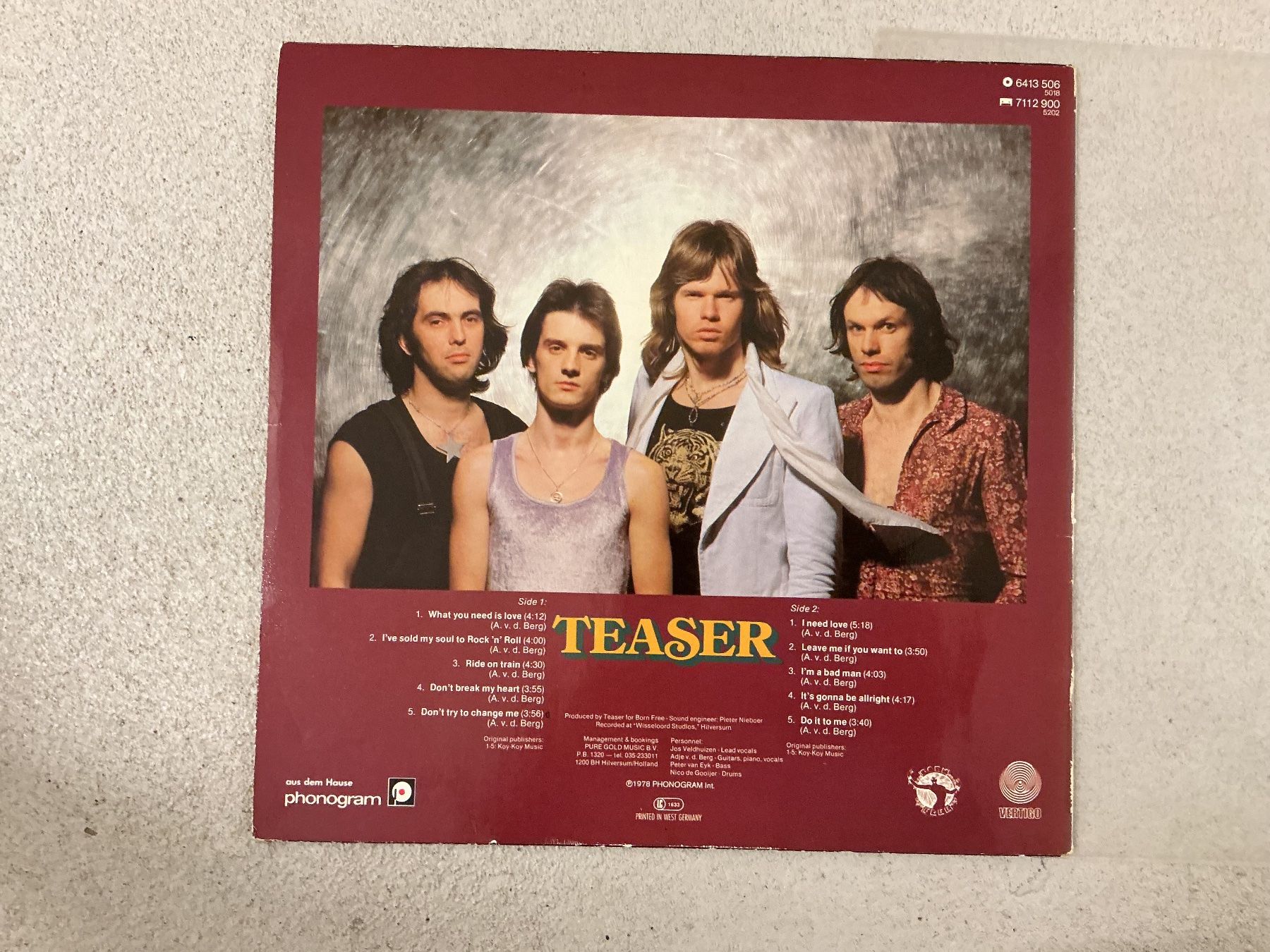 Dischi in vinile: Teaser LP – Usato da Winterthur venduto da Tumko-Vinyl 1
