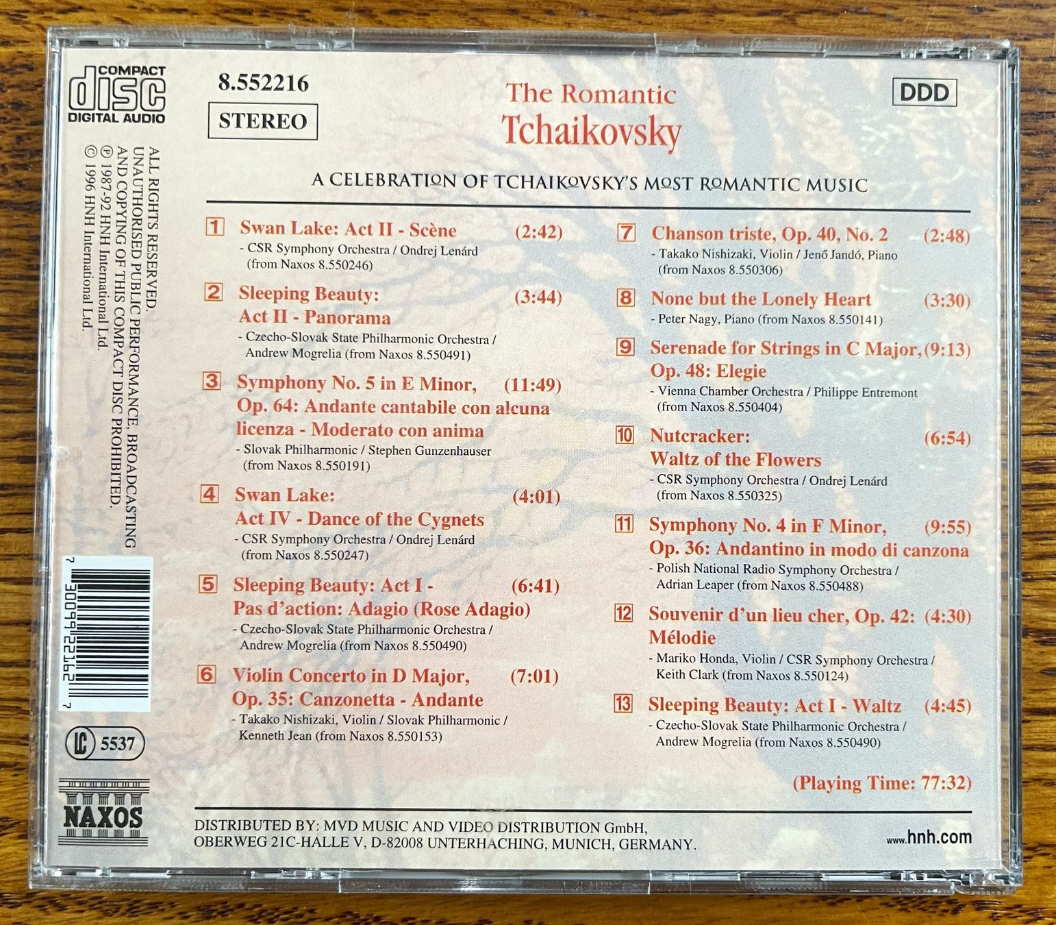 CD: The Romantic -Tschaikowsky CD – Usato da Oftringen venduto da Vucki 1