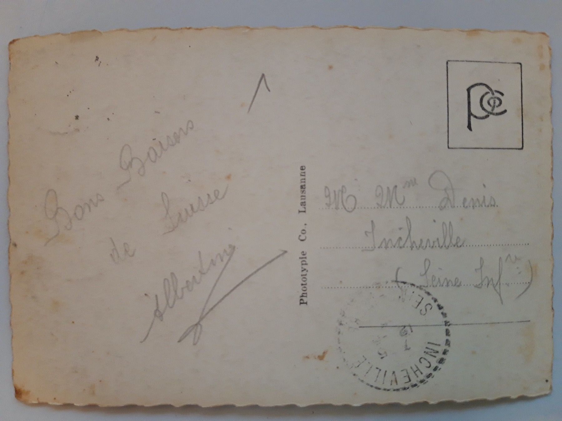 Cartoline postali: Nyon Chateau et Mt. Blanc – Usato da Sargans venduto da nicsam1815 1