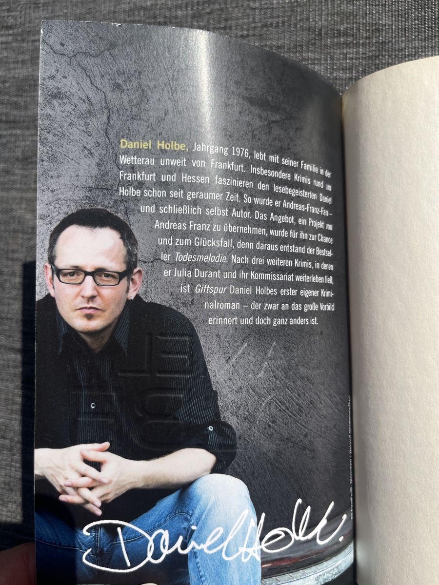 Libri: Daniel Holbe "Giftsspur" Kriminalroman – Usato da Kaisten venduto da saleforfun 2