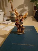 Statue Erzengel Michael, Holz, 10cm