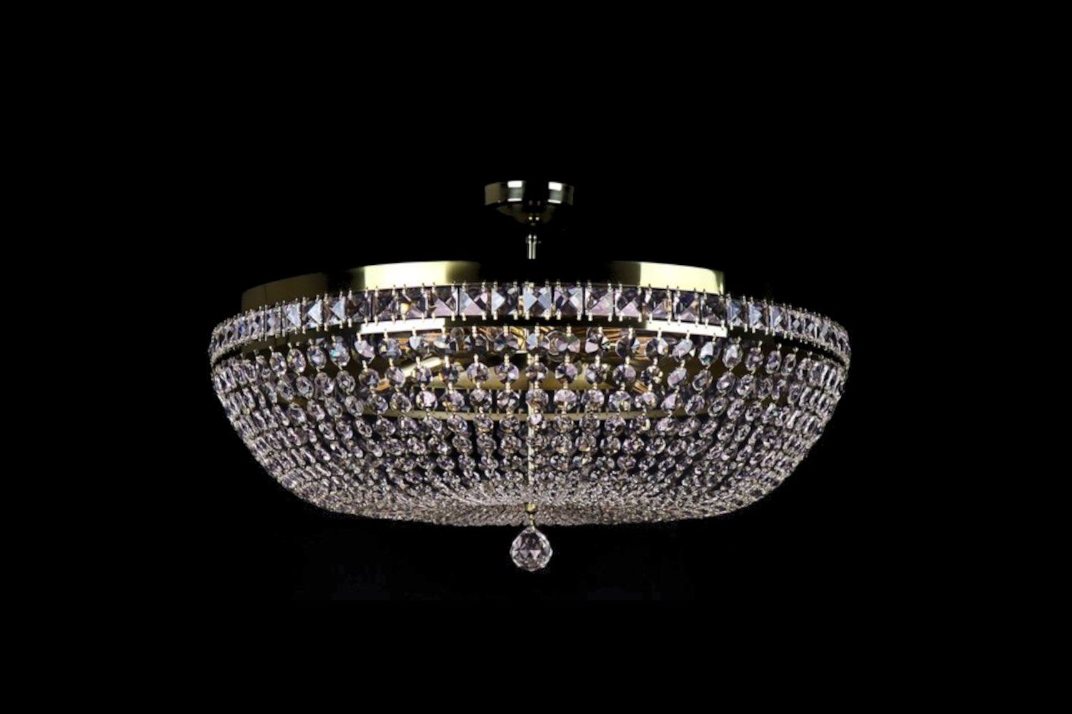 Lampadari & plafoniere: Kronleuchter Stockholm 12 Alpha Gold – Nuovo e nell'imballaggio originale da Glattfelden venduto da Bohemiancrystal