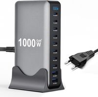 Ladestation 10-Port 1000W GaN Schnellladegerät