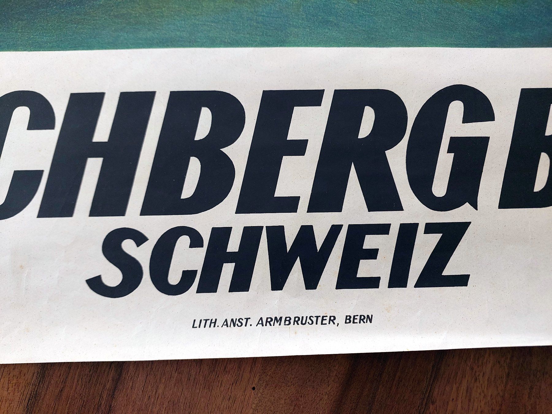 Foto & Immagini: Original Werbeplakat der Lötschbergbahn (BLS) – Usato da Schönenwerd venduto da Steidi 1