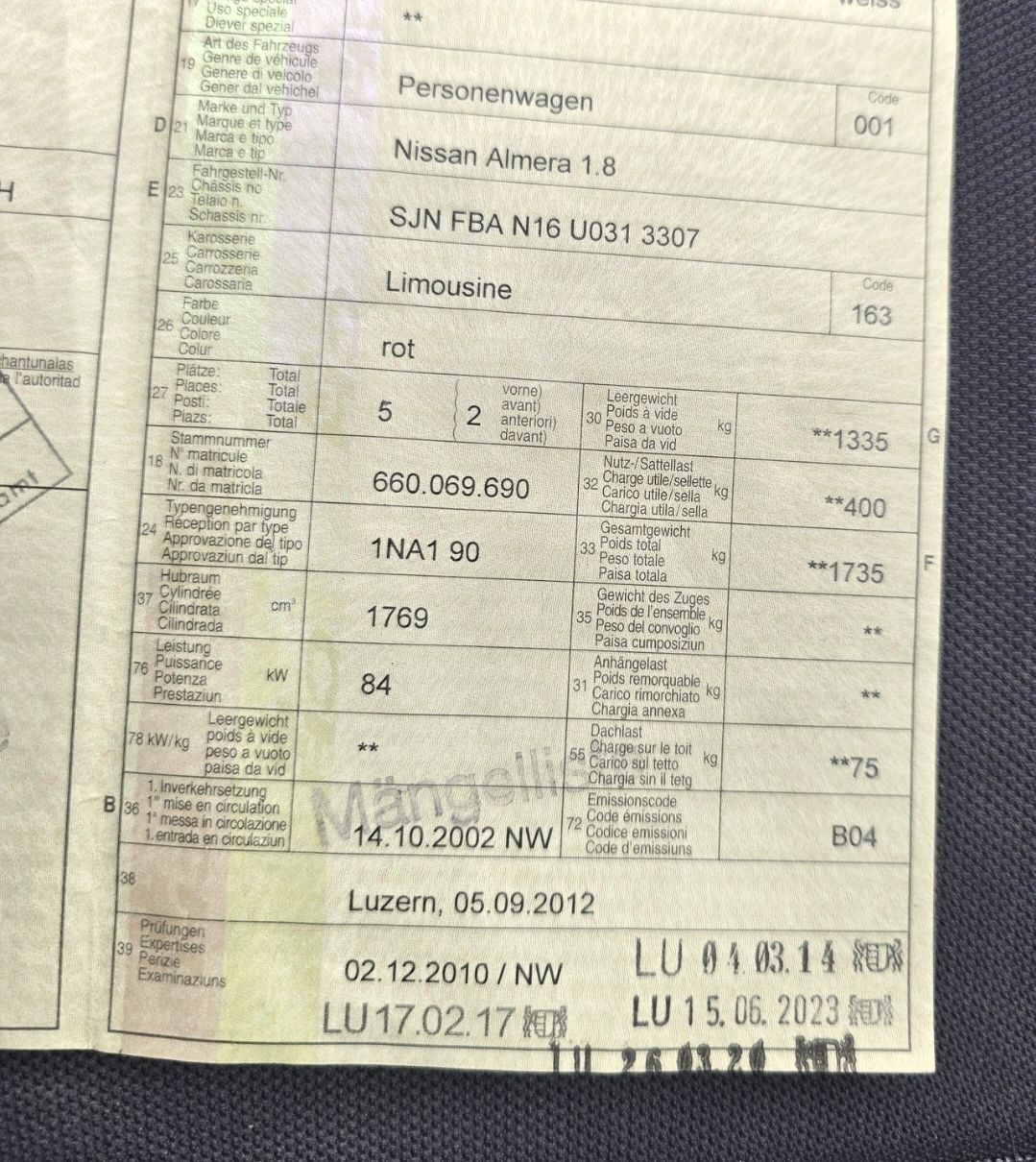 Nissan Autos: Nissan Almera 1.8 Export – Défectueux à Kägiswil par Qendro95 9